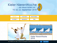 Tablet Screenshot of kieler-nierenwoche.de